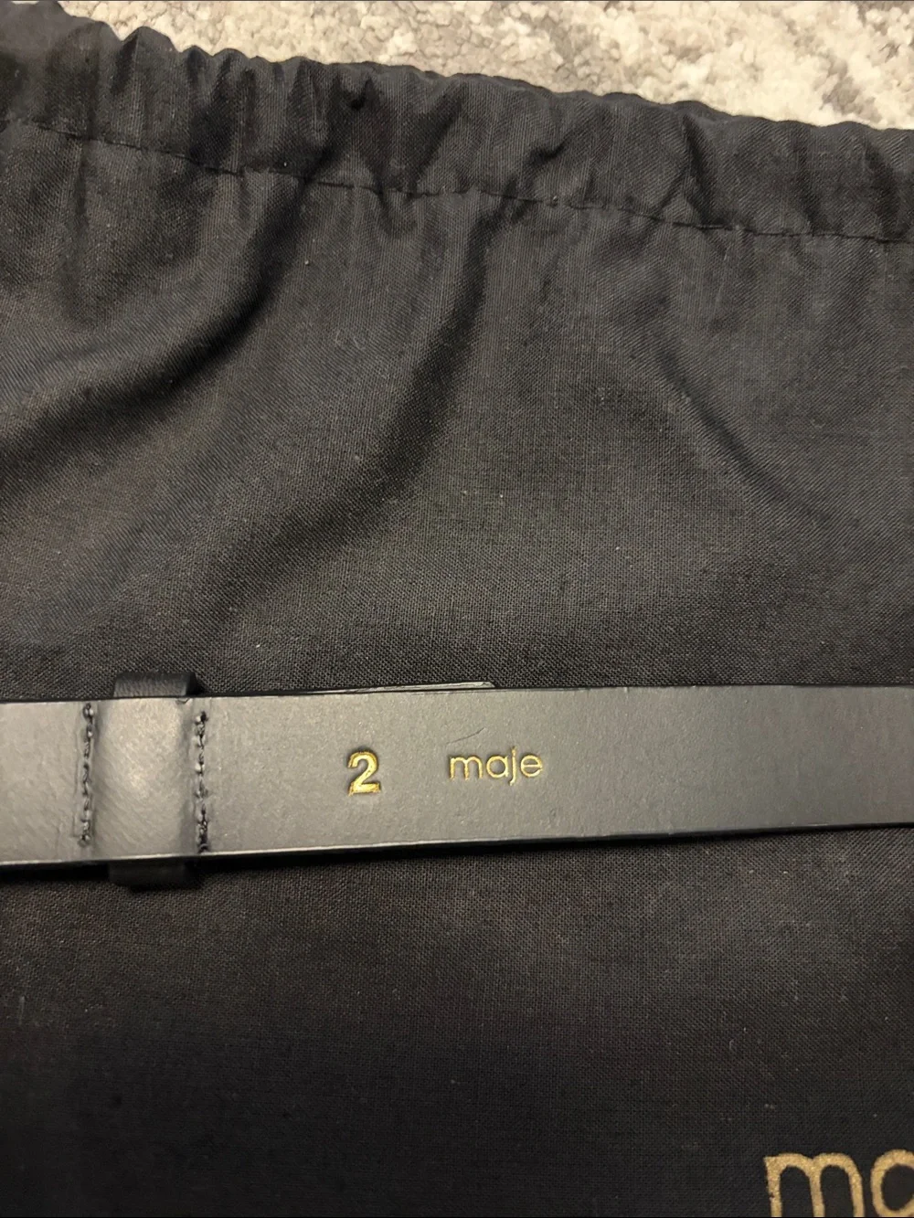 Maje black leather
